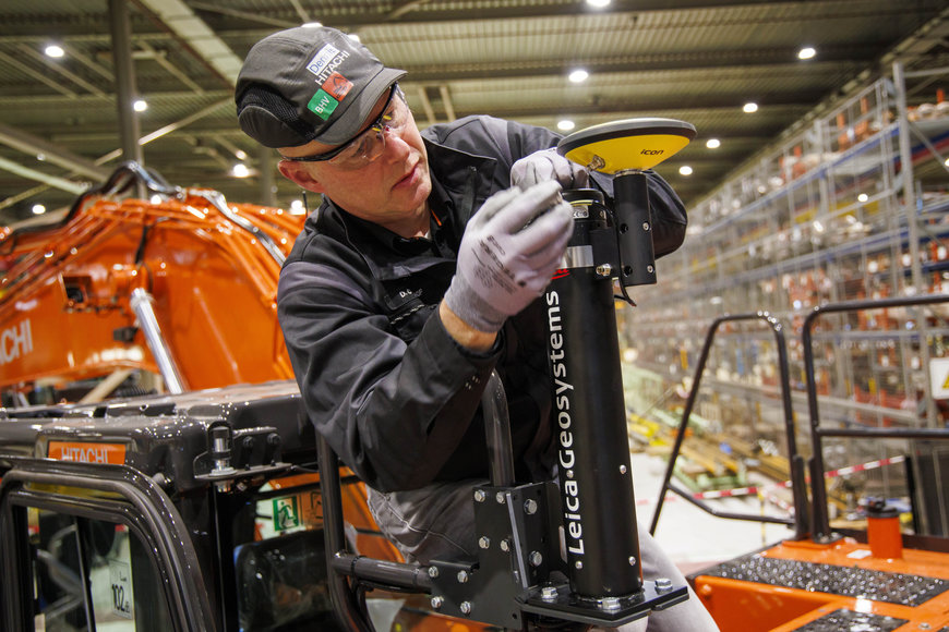 Hitachi Construction Machinery Europe (HCME) NV announces factory-fitted Leica Geosystems solutions for Zaxis-7 excavators